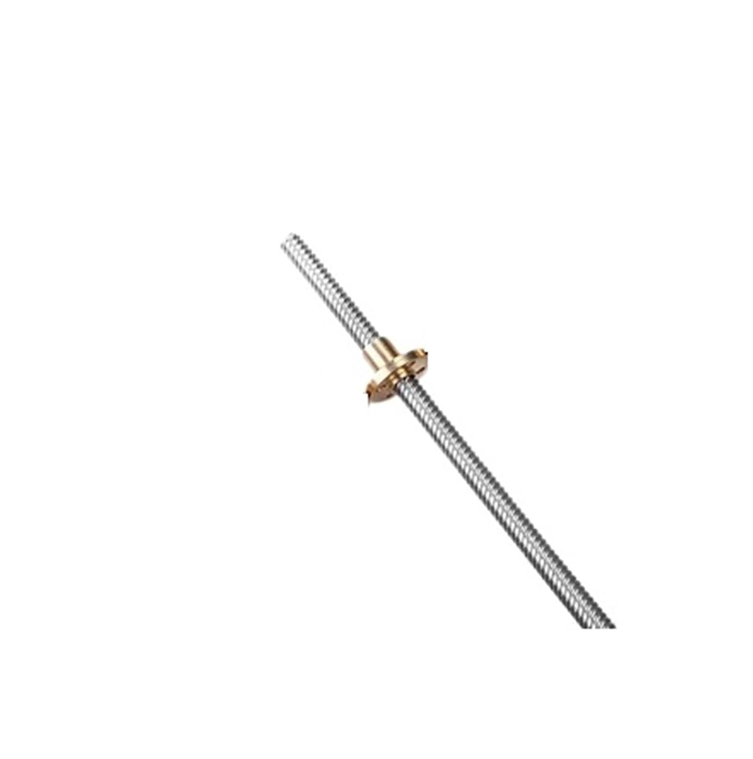 Linear Motion Ball Screw Machine Parts 1PCS T8 Trapezoidal Rod Lead Screw Thread 8mm 12mm with Brass Nut L=150mm-1000mm(550mm)