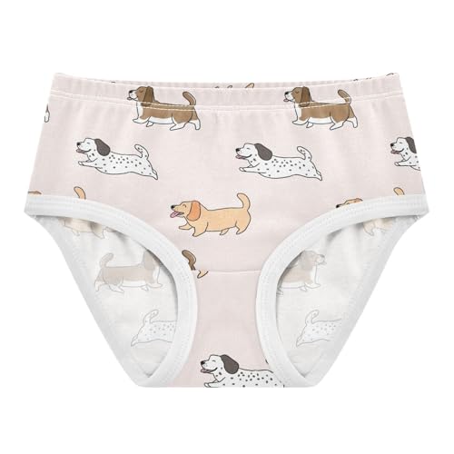 Wusikd Cartoon Dog Girls' Underwear Cotton Cute Girls Briefs Soft Toddler Underwear 6T