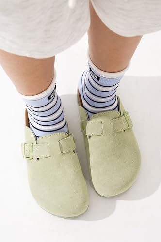Image of Project Cloud 100% Genuine Leather Footbed Clogs for Women - Memory Foam Arch Support Slippers for Women - Trendy Slip-ons Women's Mules & Clogs Sandals