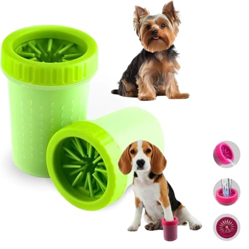 Lava-Patas Portátil para Cachorros Pequenos 9x11cm - Higienizador de Patas para Pet Cores Sortidas R