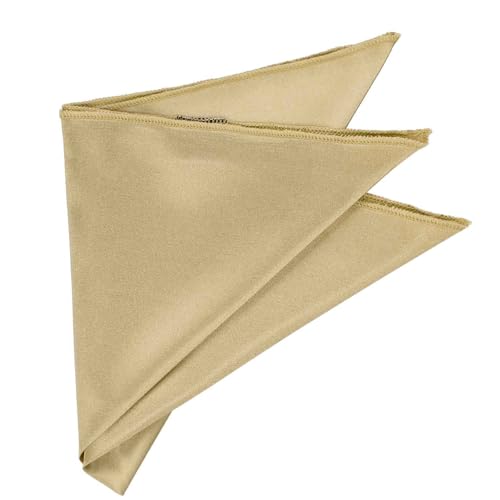 Image of tiemart Solid Color Pocket Squares for Men | For Suits, Perfect for Wedding Parties, 12 x 12 inch / 30 x 30 cm