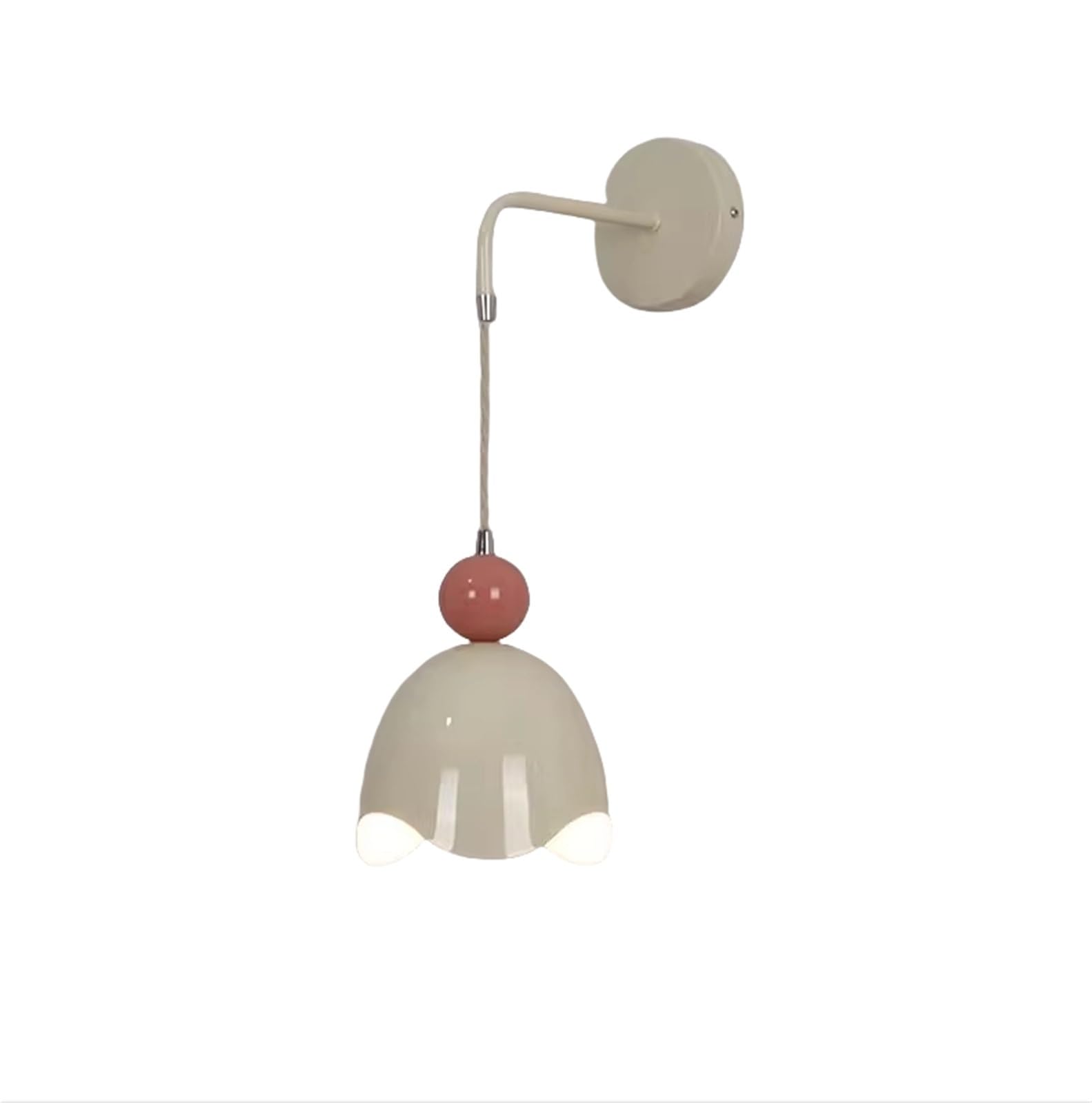 HUAYUSEDF Cream Style Living Room Bedroom Bedside Kids Decorative Hallway Staircase Lighting Wall Sconce, Lamps for(Warm White,16.5cm)
