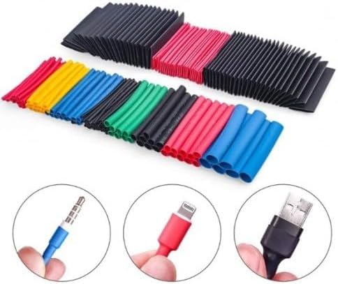 Makaron Kablo Koruyucu 530 Parça Isıyla Daralan, Elektrik Kablosu Isıya Dayanıklı Koruyucu Set Kutulu YÜKSEK TUTUŞ KALİTESİ
