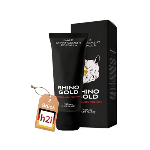 h2i Kosmetisches Gel für Männer | 2 x 50 ml | Vergrößerungs- & Wachstumscreme für Männer