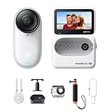 Insta360 GO 3S - 4K小型ウェアラブルVlogビデオカメラ、ハンズフリーPOV、どこでもマウント、手ブレ補正、バッテリー寿命140分、10m防水、AI編集、Apple Find My対応、Vlog/旅行/アウトドア/ペットPOV用 ウォータースポーツキット - 128GB