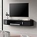 FITUEYES Wall Mounted TV Media Console Floating Desk Storage Hutch for Home and Office DS211001WB