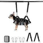 Ownpets Pet Grooming Hammock, Breathable Dog Harness Sling With Carabiners for Hair Nail Trimming Cutting & More, X-small