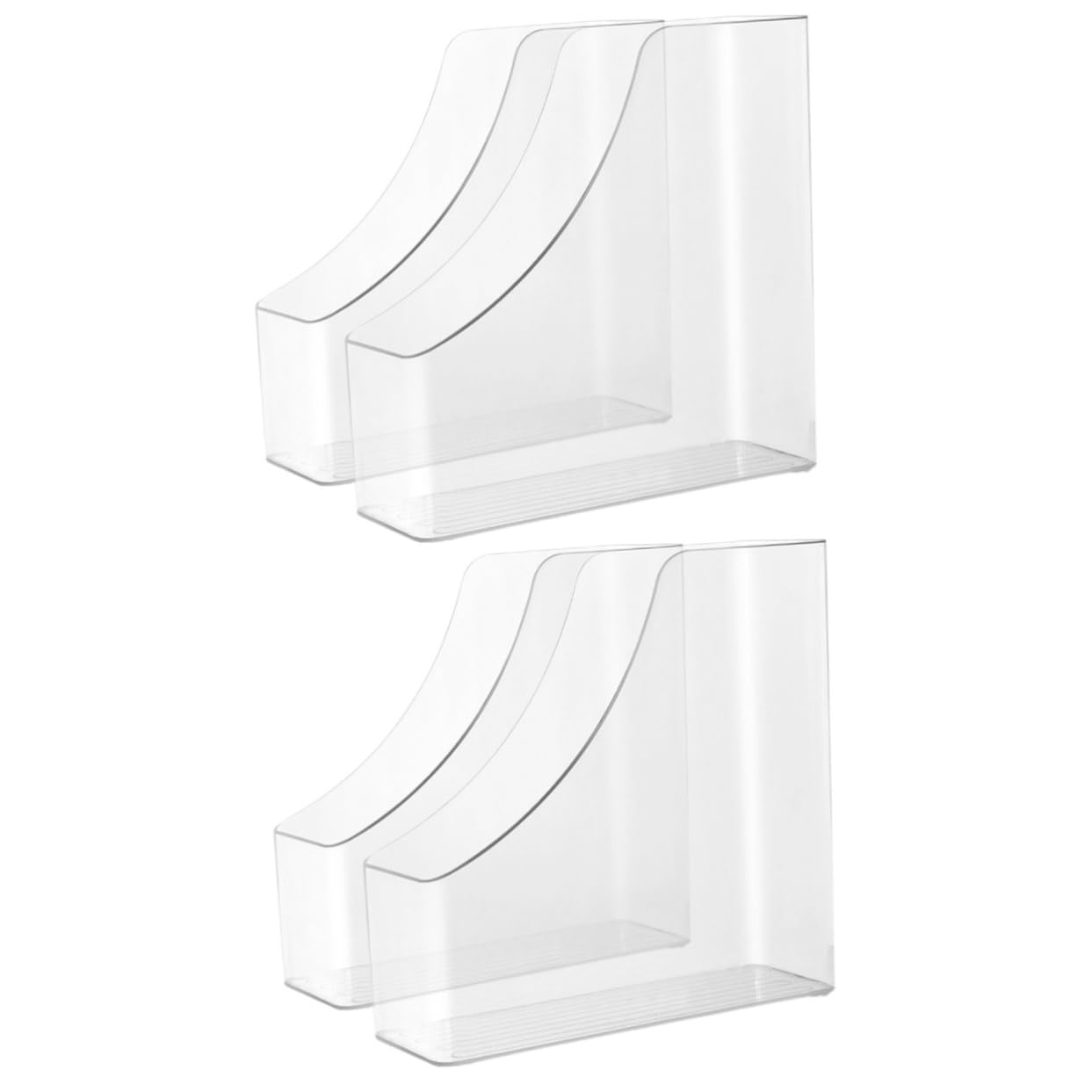 2set Scatola portadocumenti Portadocumenti da tavolo Organizzatore da scrivania Schedario Cartella portadocumenti Organizzatore Cartella portariviste Portariviste trasparente Portariviste in plastica
