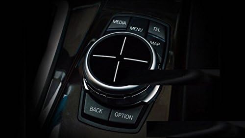 Eppar® New Decorative Media Control Button Cover for BMW 5 Series F10 2009-2013 520i 523i 528i 530i 535i 550i (Arrow Matt)