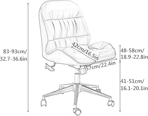 Chaise d'ordinateur pivotante pour soulager le dos sans encombrer