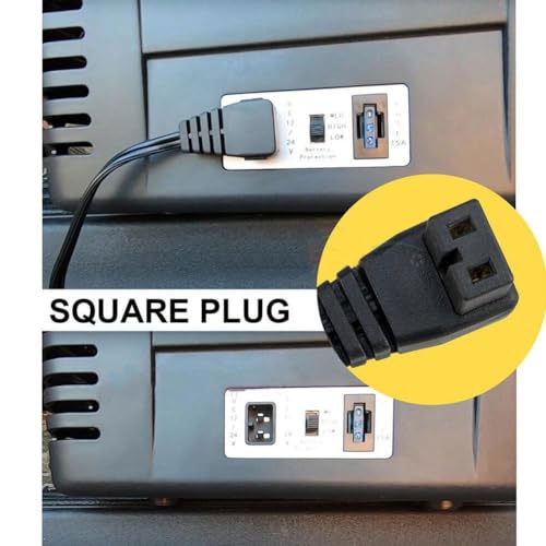 Generic 2/3/4m 12 Volt Refrigerator DC Power Cord Cable for Car Fridge Freezer Replacement,Portable Car Refrigerator Fridge,Interior Car Accessories(C)