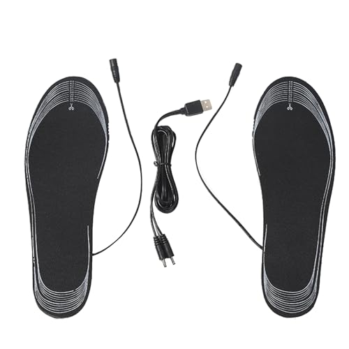 Plantillas calefactadas, calentador de pies térmico USB para invierno, plantillas de zapatos para exteriores, clima frío, , camping, caminar, deportes, esquí