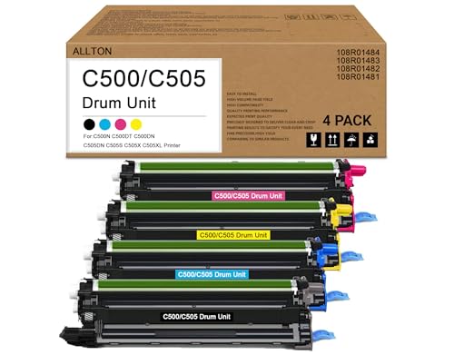 Allton VersaLink C500 C505 Drum Cartridge Comparible 108R01484 108R01483 108R01482 108R01481 Drum Unit Replacement for C500N C500DT C500DN C505DN C505S C505X C505XL Printer