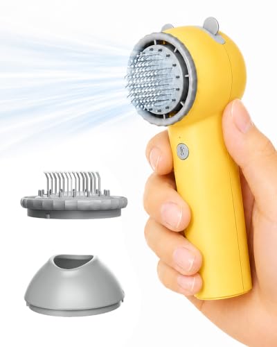 L&W BROS. Cordless Pet Dryer for Spot Drying, Portable Mini Hair Dryer for Small Dogs & Cats, Rechargeable with 3 Speeds & Cool/Warm Air, Low Noise, Ideal for After Walk Paw Cleaning, Face, Ears