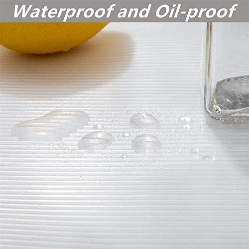 Shelf Liner - 12 Inch X 236.5Inch Kitchen Drawer Liners Clear Cabinet Liners For Shelves Easy Clean Kitchen Drawer, Cabinet, Cupboard Dresser Cover, Non Slip Drawer Mat #TOP1