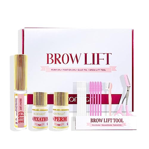 Eyebrow Lamination Kit, Professional Instant DIY Eyebrow Perm Kit, Long Lasting Salon Result Eye Brow Lift for Fuller, Thicker Eyebrows