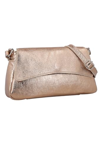 Gusti Leder Umhängetasche Danica - Ledertasche Crossbody Tasche Damen Silber Leder