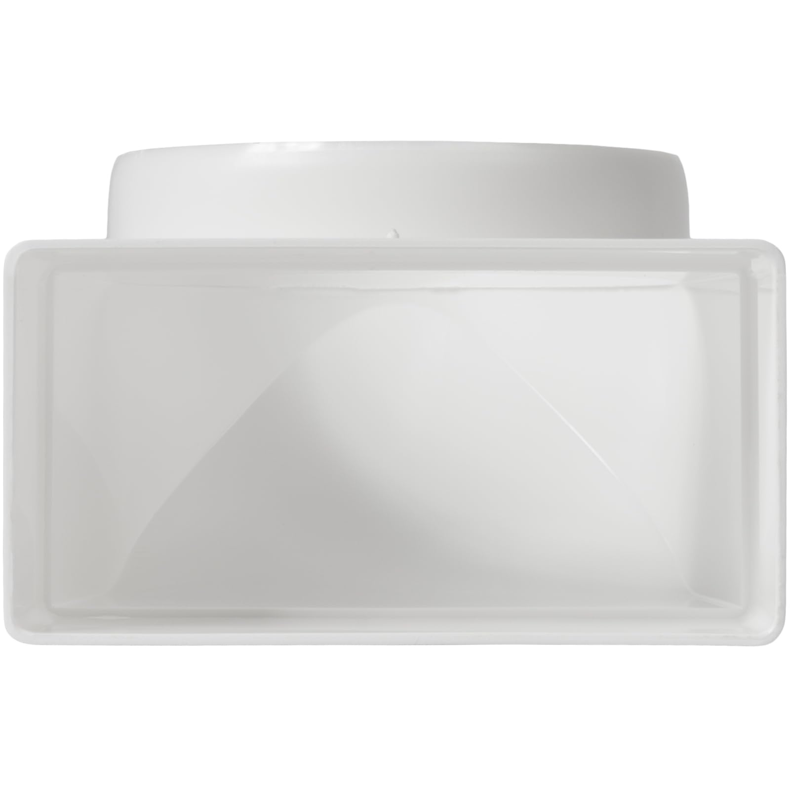 Vent Systems 220 x 55 mm do Ø 100 mm, adapter kątowy 90° – białe tworzywo sztuczne łącznik rurowy prostokątny do okrągłego – odporny na wysokie temperatury, hermetyczne przejście do kuchni, łazienki