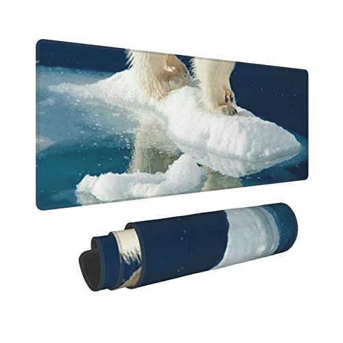 Tapis de souris de jeu lavable ours polaire contre les taches - 2