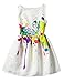 21KIDS Creative Art Colorful Paint Print Dress for Summer Girls Casual Size,8