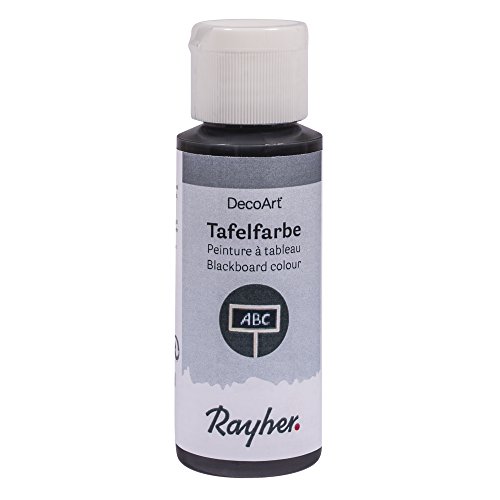 Rayher 38807000 Tafelfarbe schwarz, Flasche 59 ml