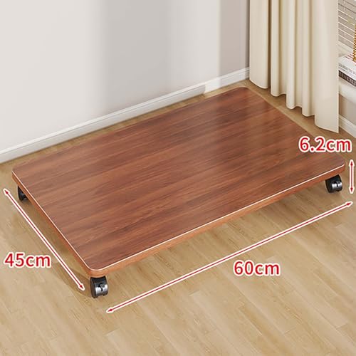 Carrito de Trabajo Pesado 60x45cm Ruedas de Rodillos Lisas con Frenos para el Transporte de Almacenamiento de electrodomésticos de Muebles móviles Reduzca el Esfuerzo
