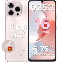 DOOGEE Note 58 Pro Smartphone Android 16, (8+24)GB+256GB/TF 2TB Cellulari, 6250mAh Telefono Cellulare, 6.75" 90Hz Octa-Core Telefoni,16MP+8MP/Fingerprint/Face ID/4G Dual SIM/Widevine L1/OTG/Tipo-C/NFC