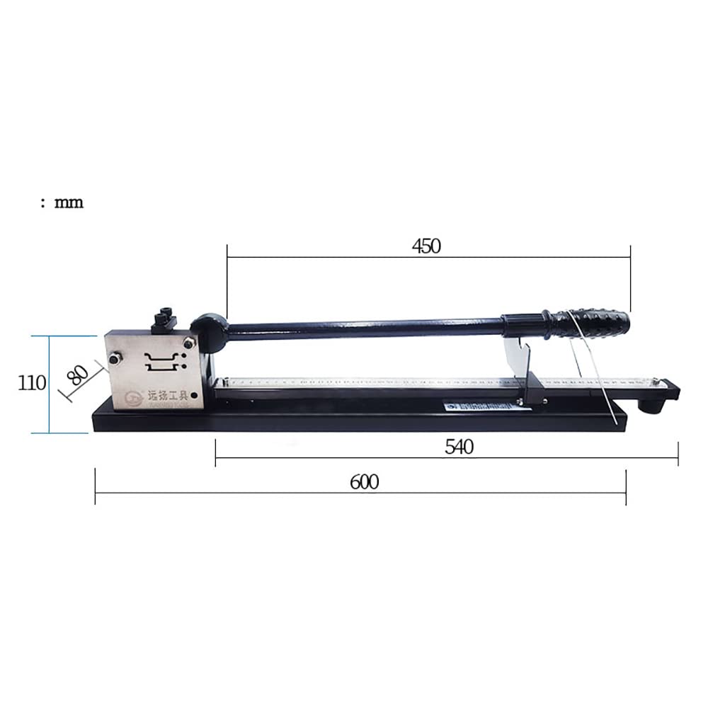 Cortadora de Carril Din DC-35 Con Regla, Nuevo Localizador Ajustable Cortadora de Carril de Acero/aluminio de Doble Ranura Rápida y Que Ahorra Trabajo