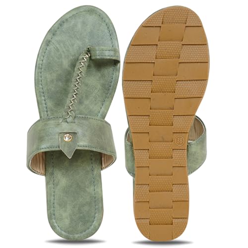 Image of IndieStide Heel Casual Flip Flops Slippers For Girls Women, Comfortable cushioned Chappals