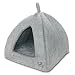 Best Pet Supplies Linen Tent Bed for Pets - Grey, X-Large