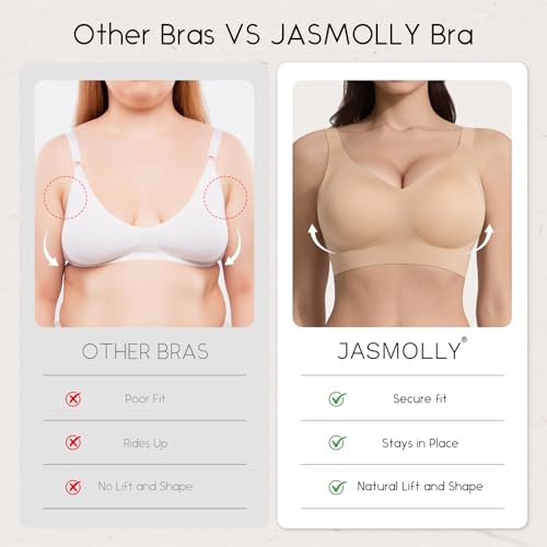 Jasmolly 2-Pack Women's Wireless Jelly Bras - 12.49 w/ Code + 50% Off Code CRE1AT97 - image 6