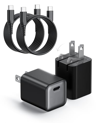 2-Pk Wegear 30W USB-C GaN III Wall Charger Block & Cable (Black or White) - image 1
