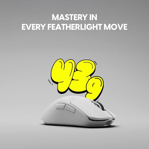 Image of Pulsar Gaming Gears X3 LHD Crazylight Wireless Gaming Mouse, Ultra Lightweight 1.51 oz (43g), Hybrid Ergonomic, Optical Switch, 32000 DPI, 750 IPS, XS-1 Sensor, 8k Compatible (Left-Handed Uyuni White)