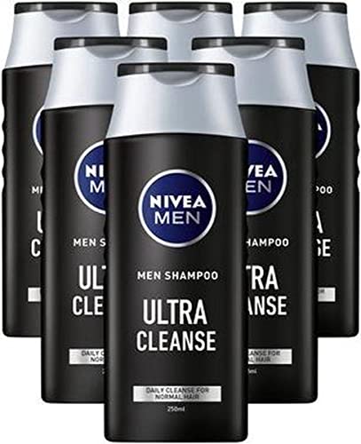 6er Pack - NIVEA Men Shampoo Ultra Cleanse - für normales Haar - 250ml
