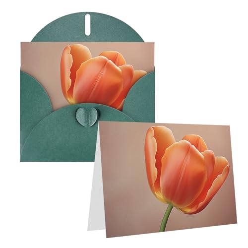 QMNEHJ グリーティングカード サンキューカード 封筒付き ブランクノートカード 4x6インチ バースデーカード フラワーウェディングカード お悔やみカード おもしろい思考カード あらゆる機会に