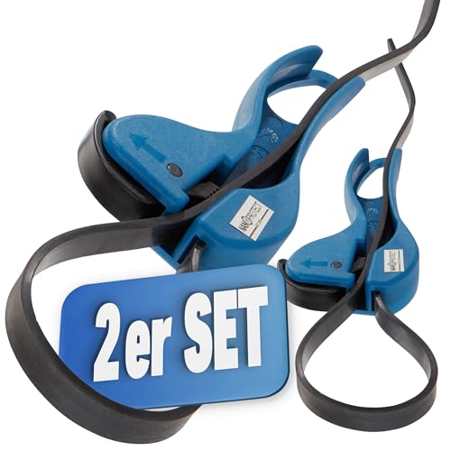 Nanoprotect Kombi Bandöffner | Universeller Gummi-Bandschlüssel als Glasöffner, Deckelöffner, Kanisteröffner, Ölfilterschlüssel | Für Haushalt, Sanitär und mehr | 2er-Set groß und klein