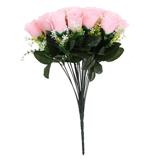 LIFKOME Flor Artificial Flor Preservada Novia con Ramo Ramos De Novia para La Novia Ramo De Flores Secas Ramo De Flores De Boda con Decoraciones De Rosas Flor De Seda De Dama De Honor