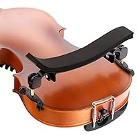 Fansjoy Schulterstütze Geige für 4/4 Violine, Prämie Aluminiumlegierung Schulterhalter Violine mit Verdicken Komfortabel Schaumstoffpad & Höhenverstellbare Füße