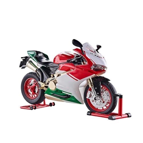 CYSJLJN 1/6 Alloy Dynamic Motorcycle Model, Realistic Mechanical Motorbike Simulation Bike Vehicle with Ignition System Smoke Spray, Ornament Home...