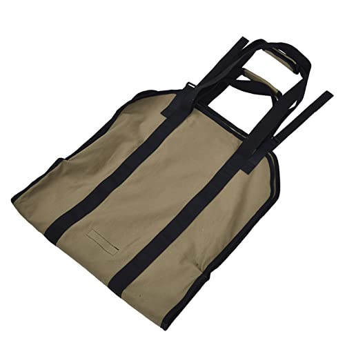 Duża torba na drewno opałowe |Wytrzymała tkanina Oxford |Kemping (Khaki)