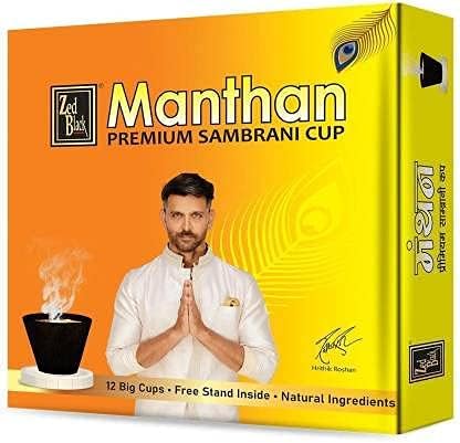 Zed Black Manthan Premium Sambrani Cups Sambrani Dhoop Cup Box - Long Lasting Pleasing Aroma Dhoop Cone Dhoop Cups for Puja for Everyday Use - Pack of 3 (36 Cups)-picture-13