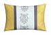 Chic Home Clayton 10 Piece Comforter Set Pintuck Pieced Block Embroidery Bed in a Bag with Sheet Set, Queen Grey Yellow