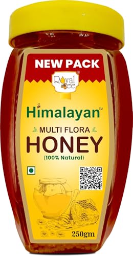 Royal Bee Himalayan Multiflora Honey 250 gm | 100% Pure Natural Honey | No Sugar Adulteration