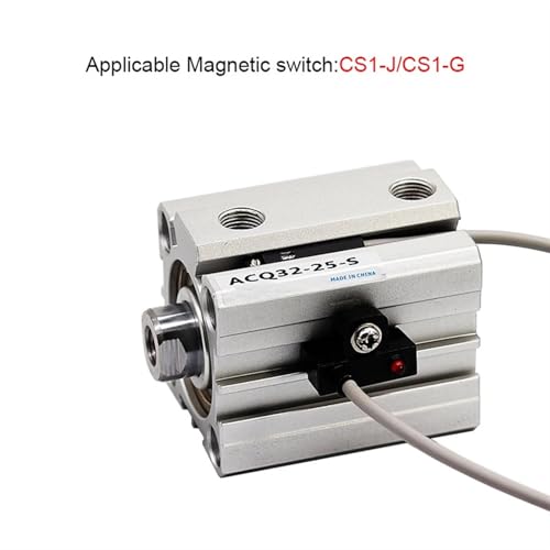 Vérin pneumatique ACQ80 alésage 80mm pour automatisation industrielle et espace réduit