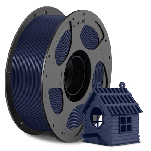 Image of ANYCUBIC ASA Filament 1.75mm, Weather & Heat Resistant, 3D Printer Filament Suitable for Printing Outdoor Functional Parts, Dimensional Accuracy + /- 0.02mm, 1KG Reusable Spool, Deep Sea Blue