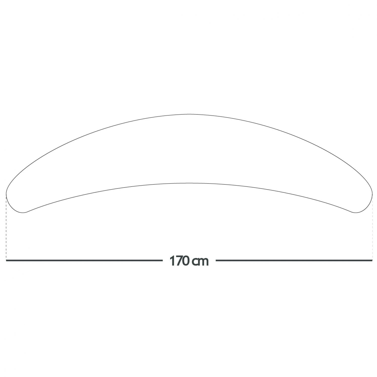 Monsieur Bébé - Housse pour Coussin de Grossesse, maternité et d'allaitement - 100% Coton - 170 cm - Plusieurs Coloris