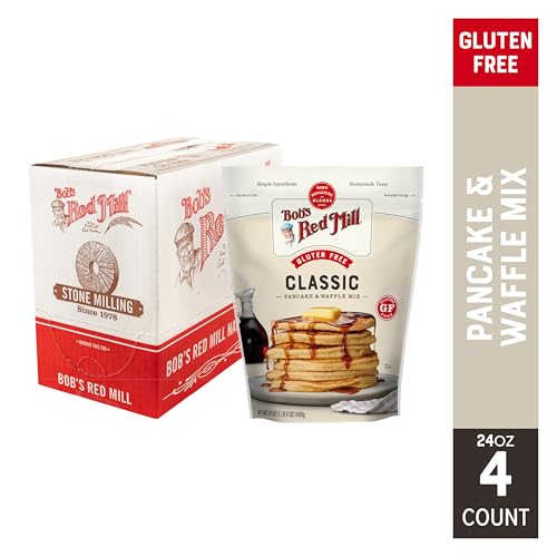 Image of Bob's Red Mill Gluten Free Pancake & Waffle Mix, 24oz (4 Pack)