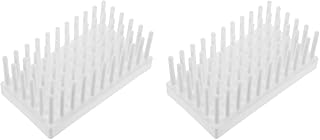 ULTECHNOVO Test Tube Peg Drying Rack Plastic Laboratory Tube Stand Centrifuge Holder Compact 6.88 X 3.74 X 4.72 Inches for Scientific Research and Lab Use