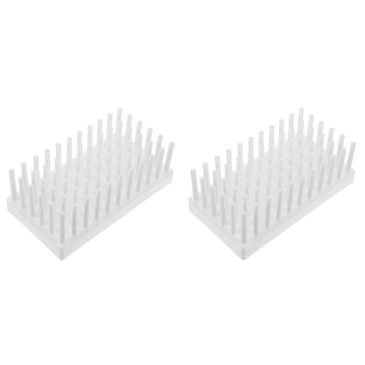 ULTECHNOVO Test Tube Peg Drying Rack Plastic Laboratory Tube Stand Centrifuge Holder Compact 6.88 X 3.74 X 4.72 Inches for Scientific Research and Lab Use