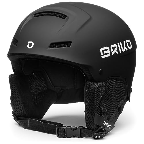 Briko Casco Unisex Adulto XS, Nero Opaco